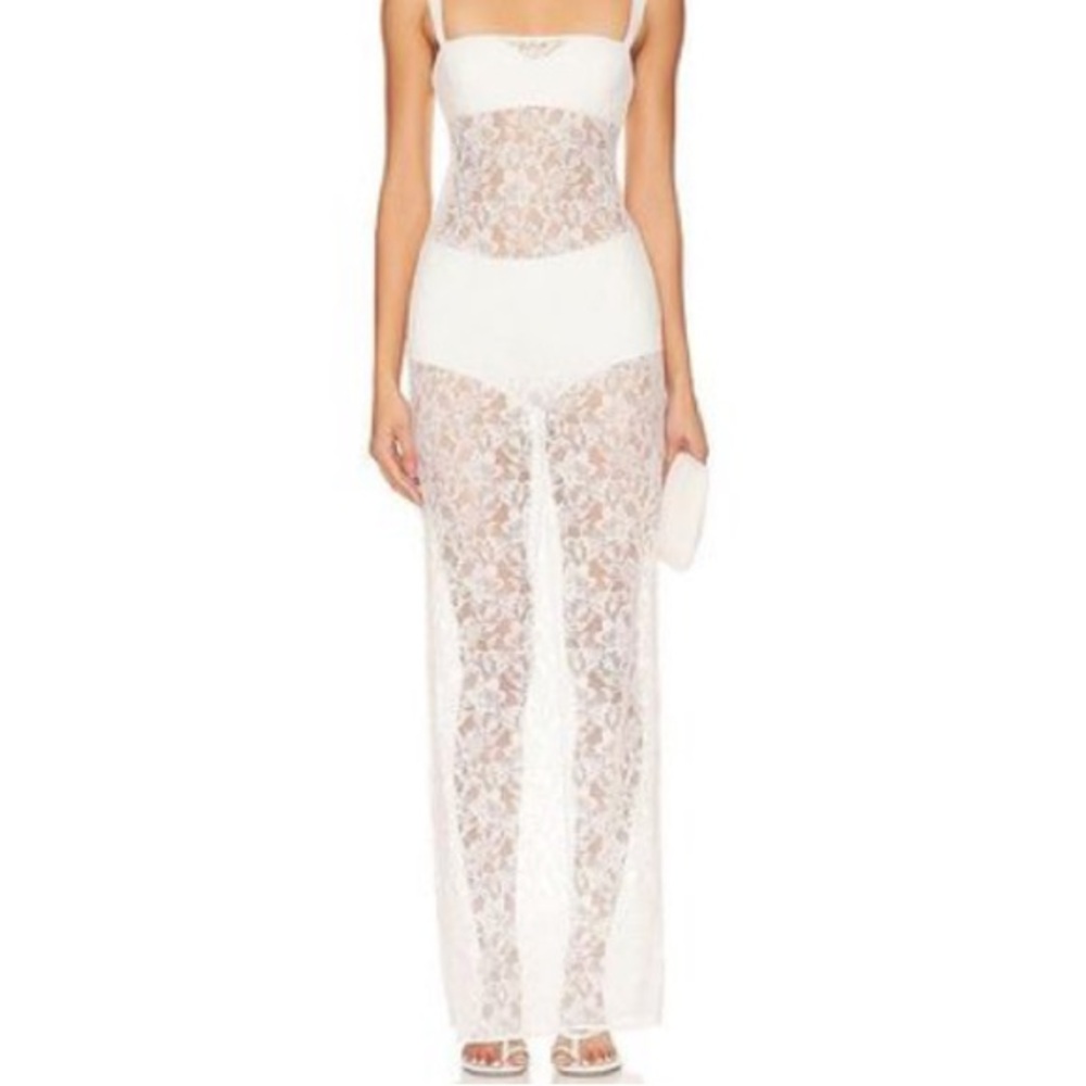 For love and lemons Garcia gown lace maxi